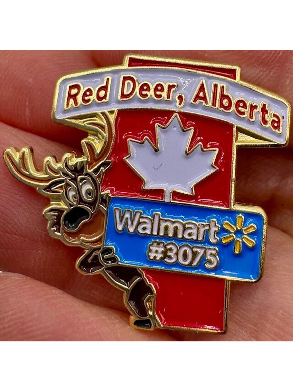 Walmart Pin - Red Deer, Alberta - Store #3075 - Hogeye 2018 Backside